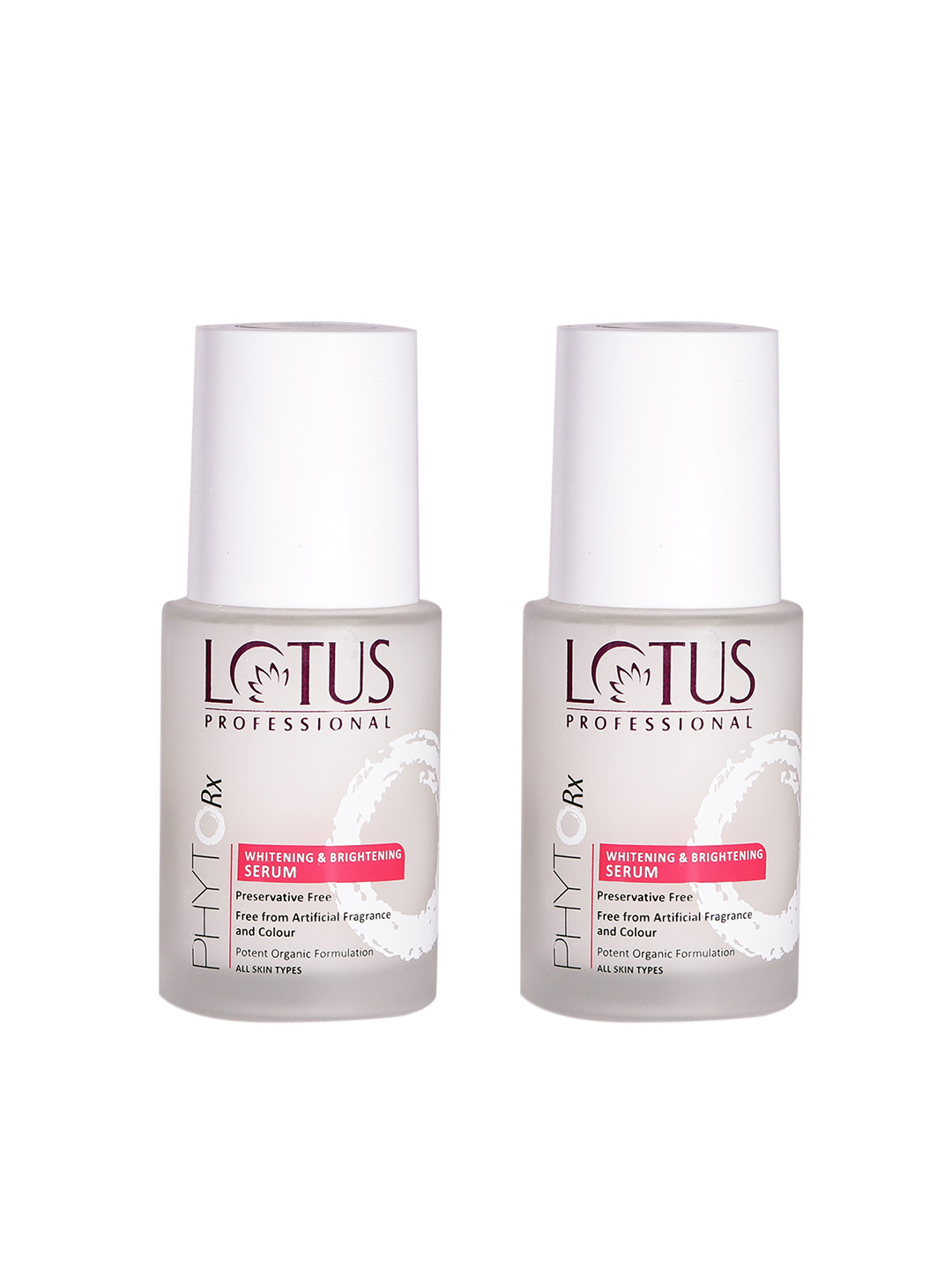 Lotus Herbals Set of 2 Professional Phyto Rx Whitening & Brightening Face Serum-30ml Each
