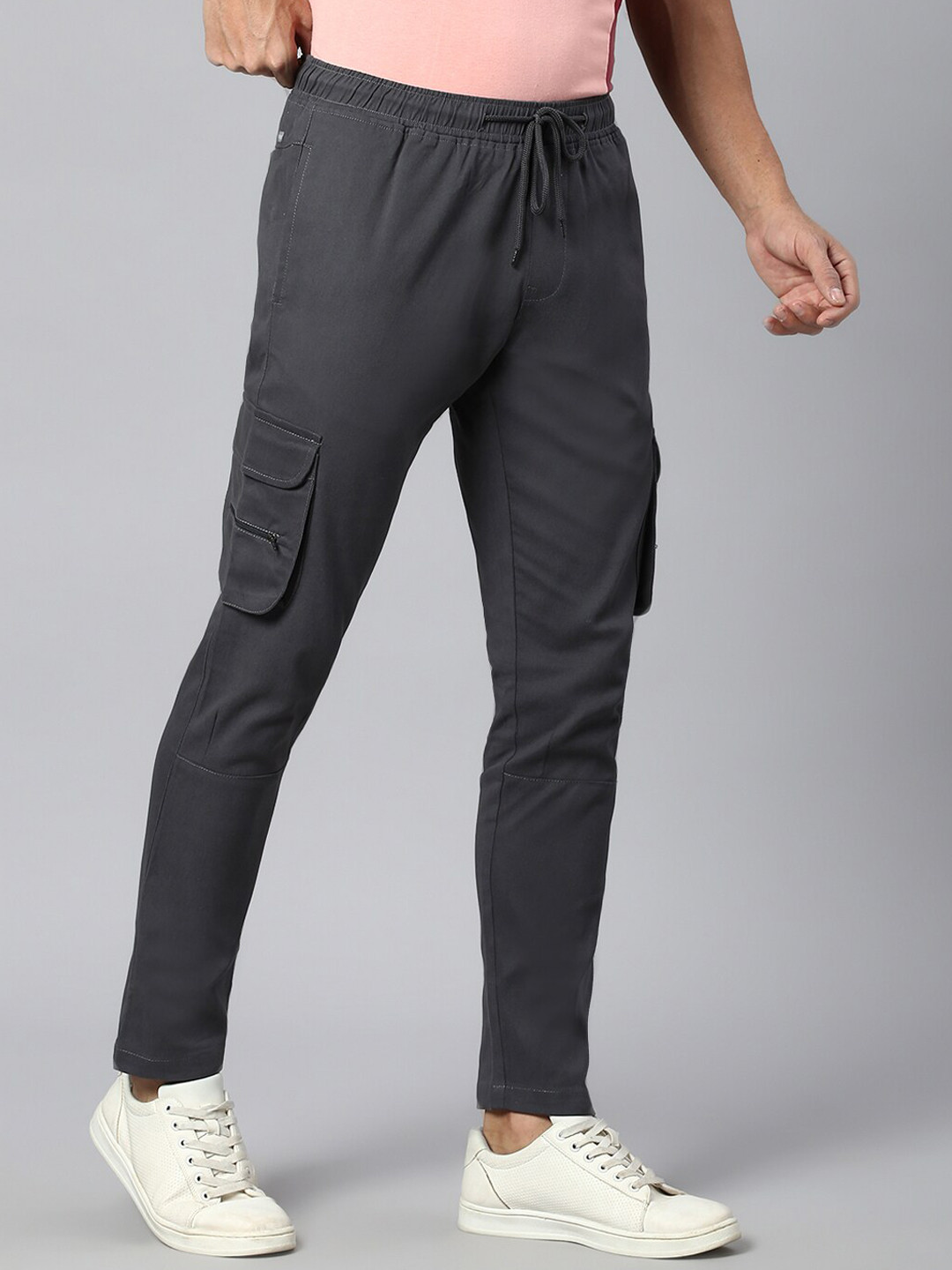 Hubberholme Men Smart Easy Wash Mid-Rise Cargos
