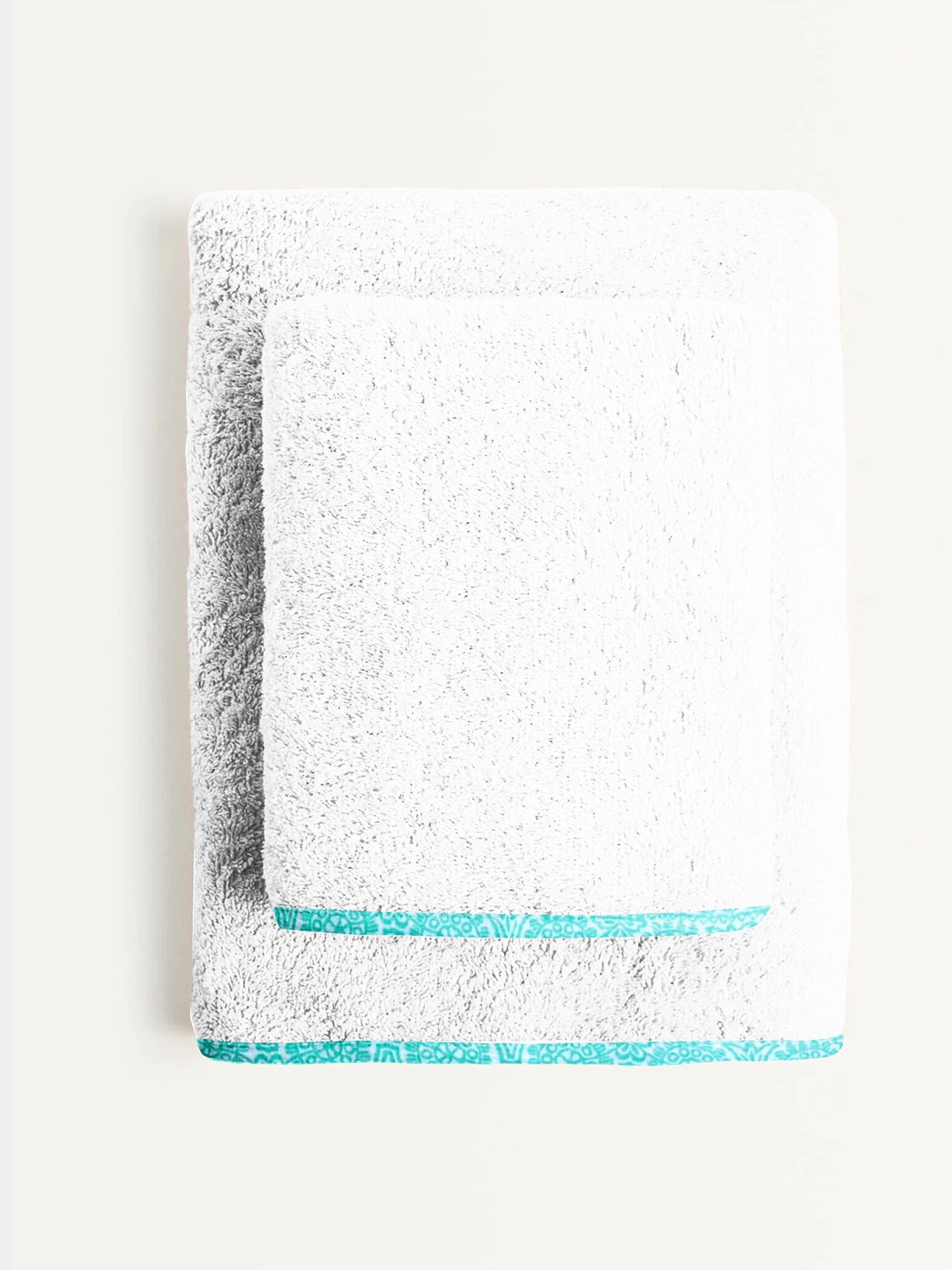 THE BABY ATELIER Kids 2 Pieces Organic Cotton Towel Set