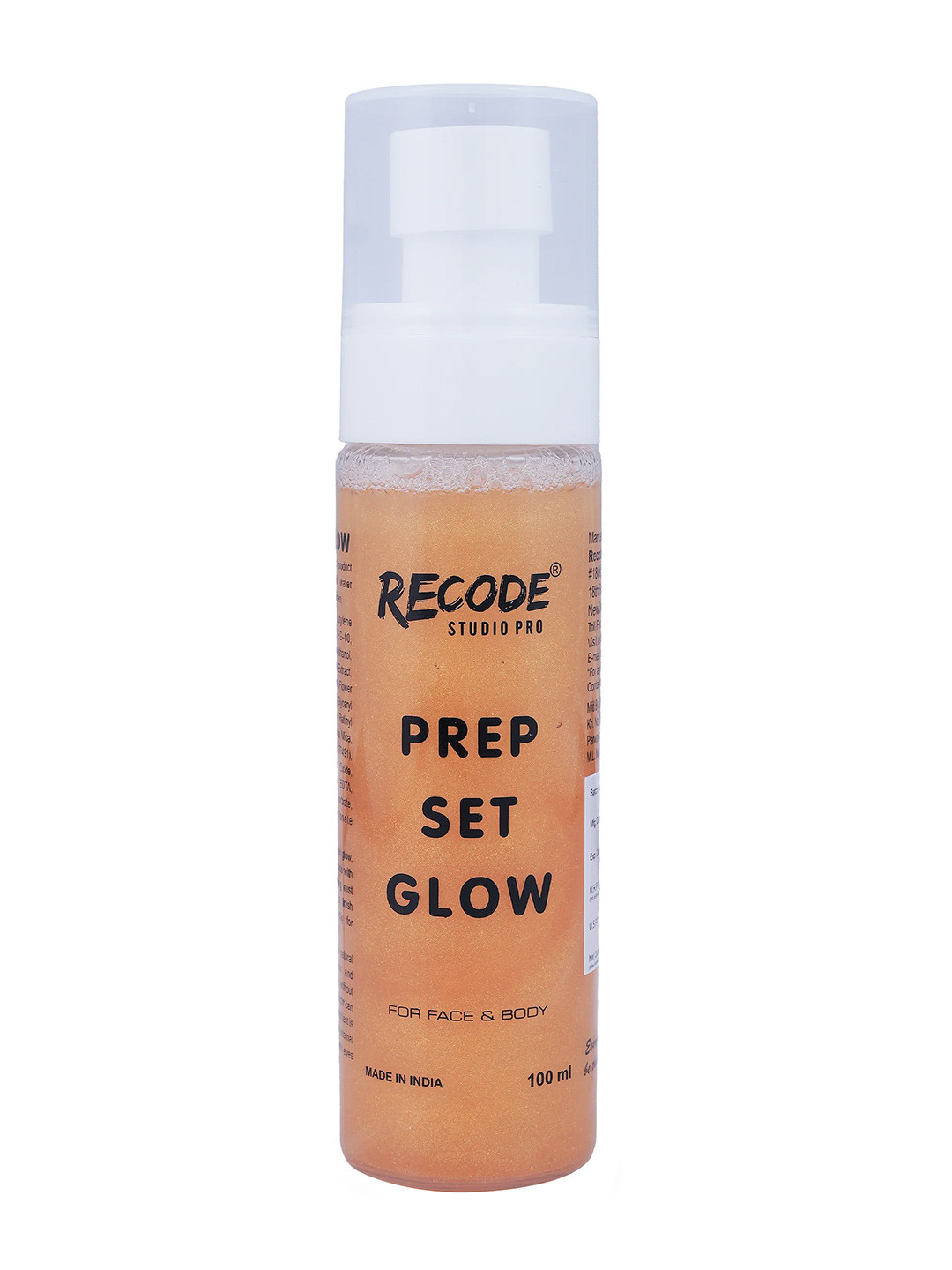 Recode Prep Set Glow Setting Mist for Face & Body 100ml - Golden Shimmer 02