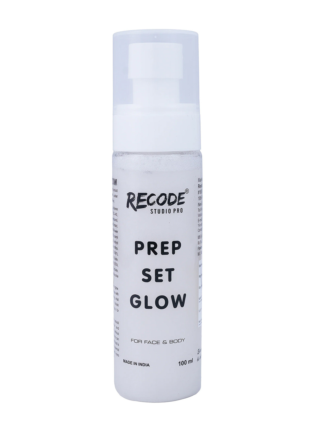 Recode Prep Set Glow Setting Mist for Face & Body 100ml - Silver Shimmer 01