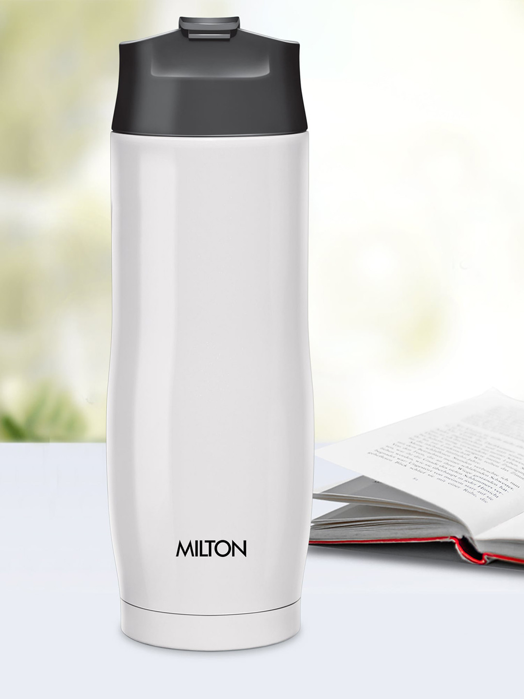 Milton Revive White Solid Thermosteel Spill Proof Flask - 480ml