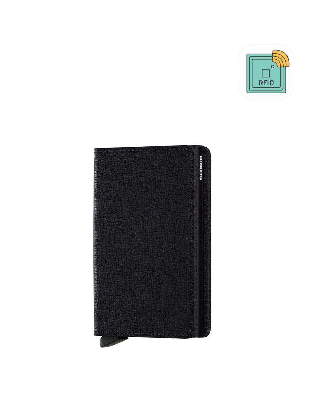 SECRID Black Crisple Slimwallet