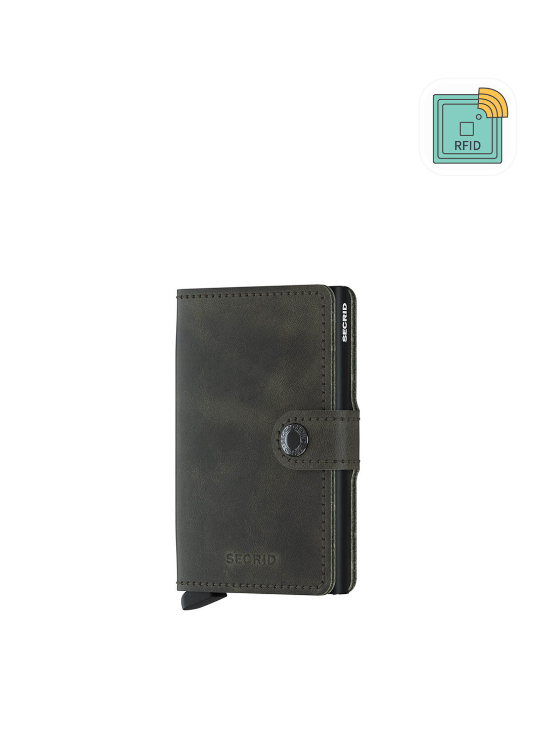 SECRID Olive with Black Vintage Miniwallet