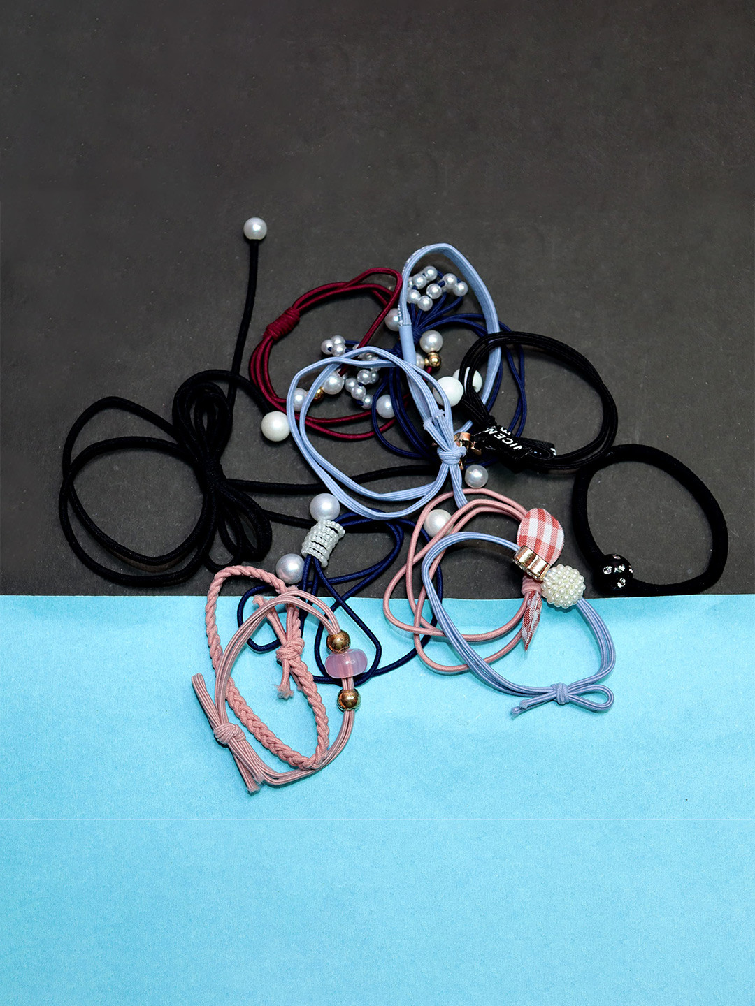 Krelin Women Set Of 24 Rubber Band Ponytail Holders
