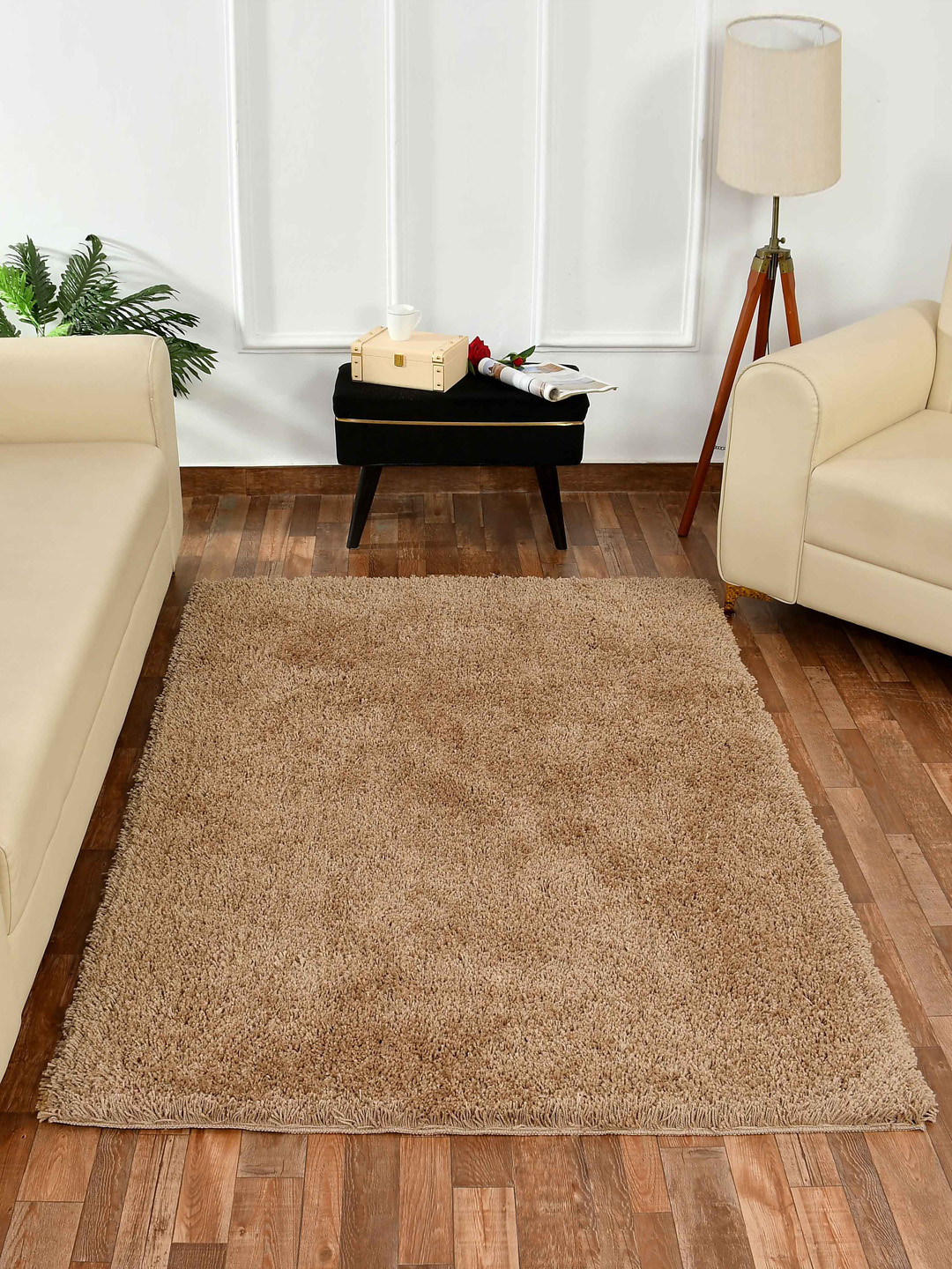 PRESTO Brown Tufted Soft Feel Anti-Skid Carpet