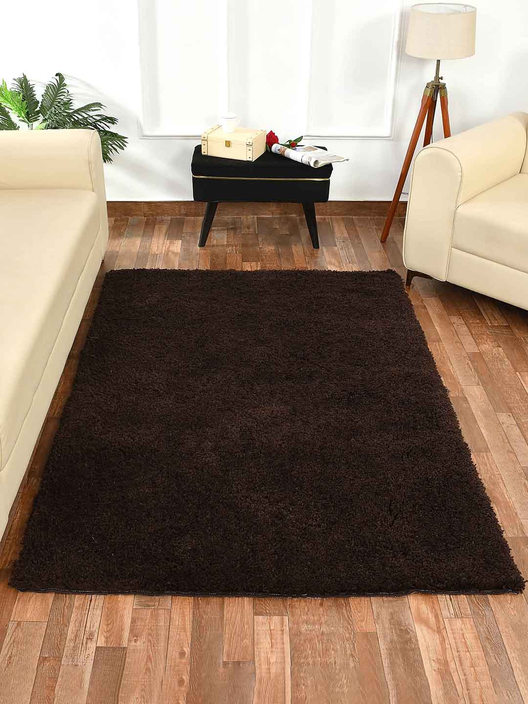 PRESTO Brown Tufted Soft Feel Anti-Skid Carpet