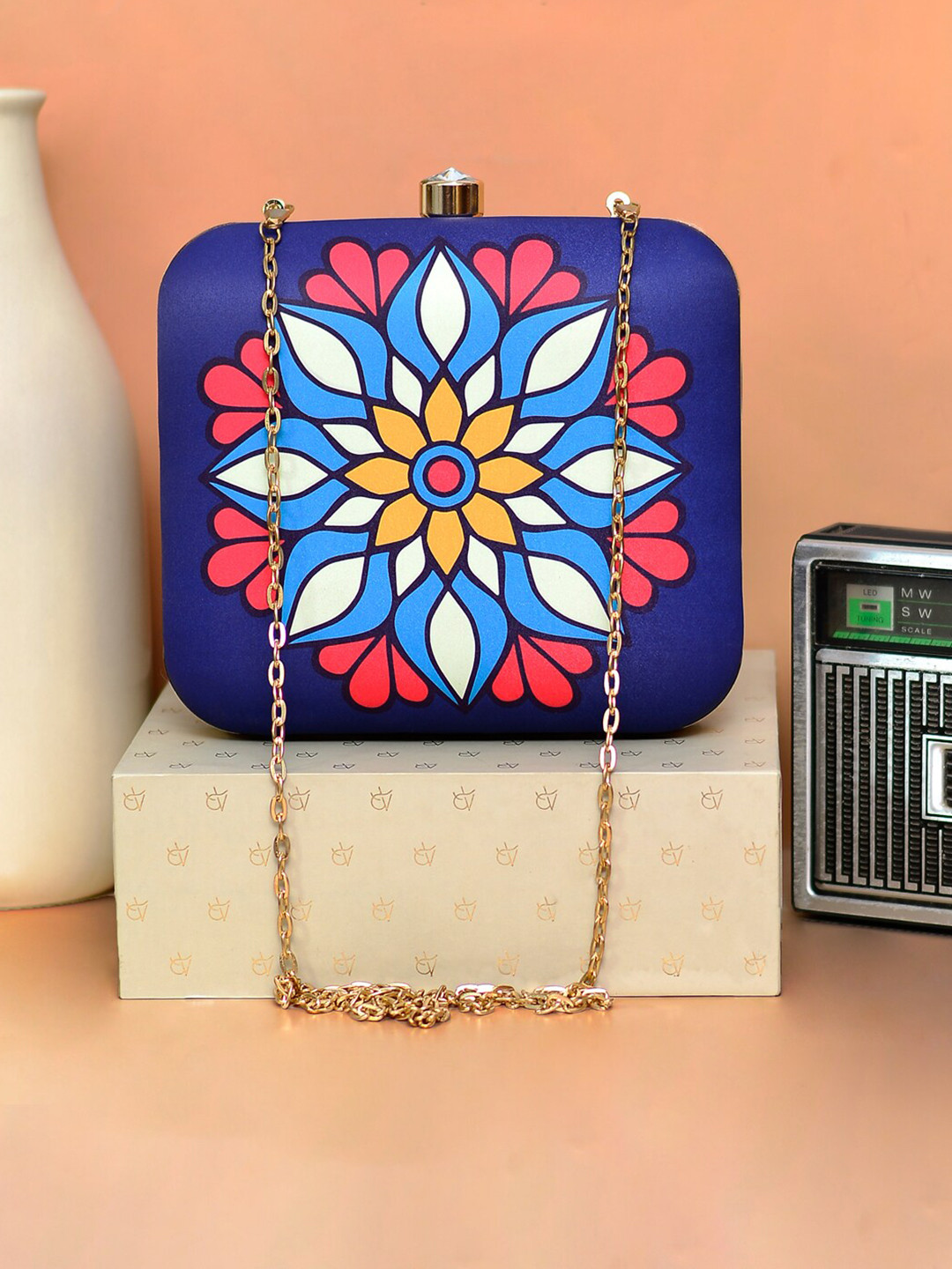 ARTKLIM Women Mandala Printed Box Clutch