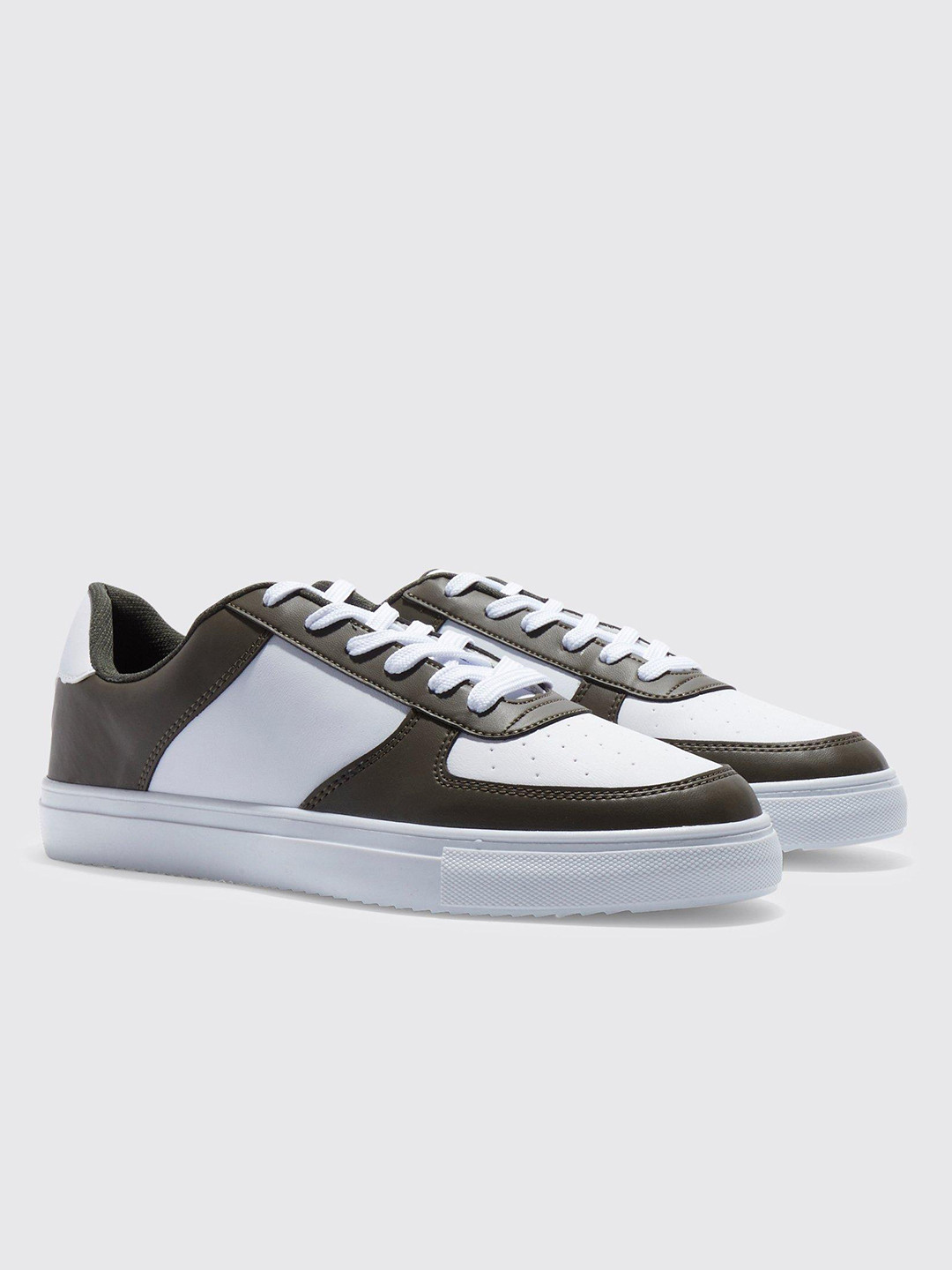 boohooMAN Colourblocked & Perforated Sneakers