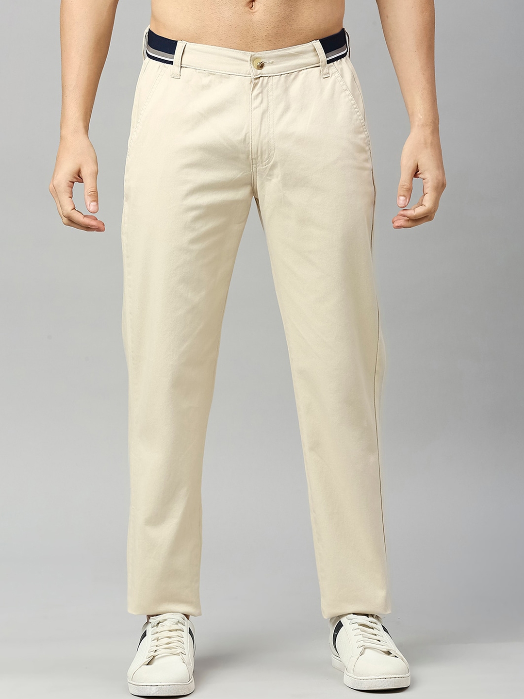 louren tapered slub pants-