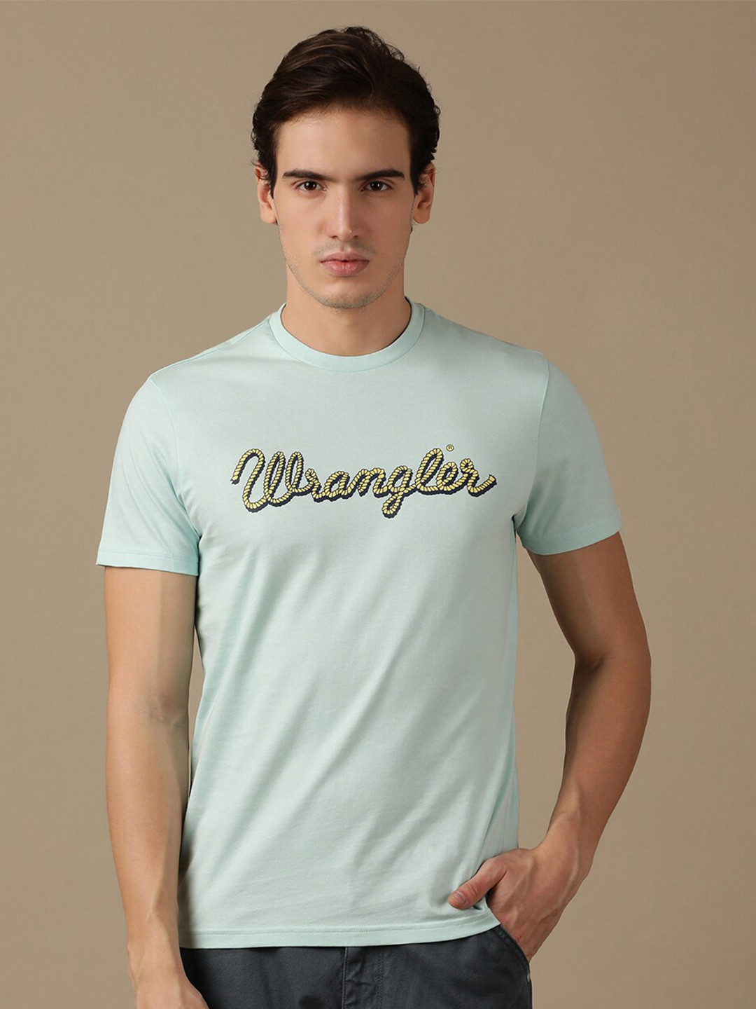 Wrangler Typography Printed Cotton T-shirt