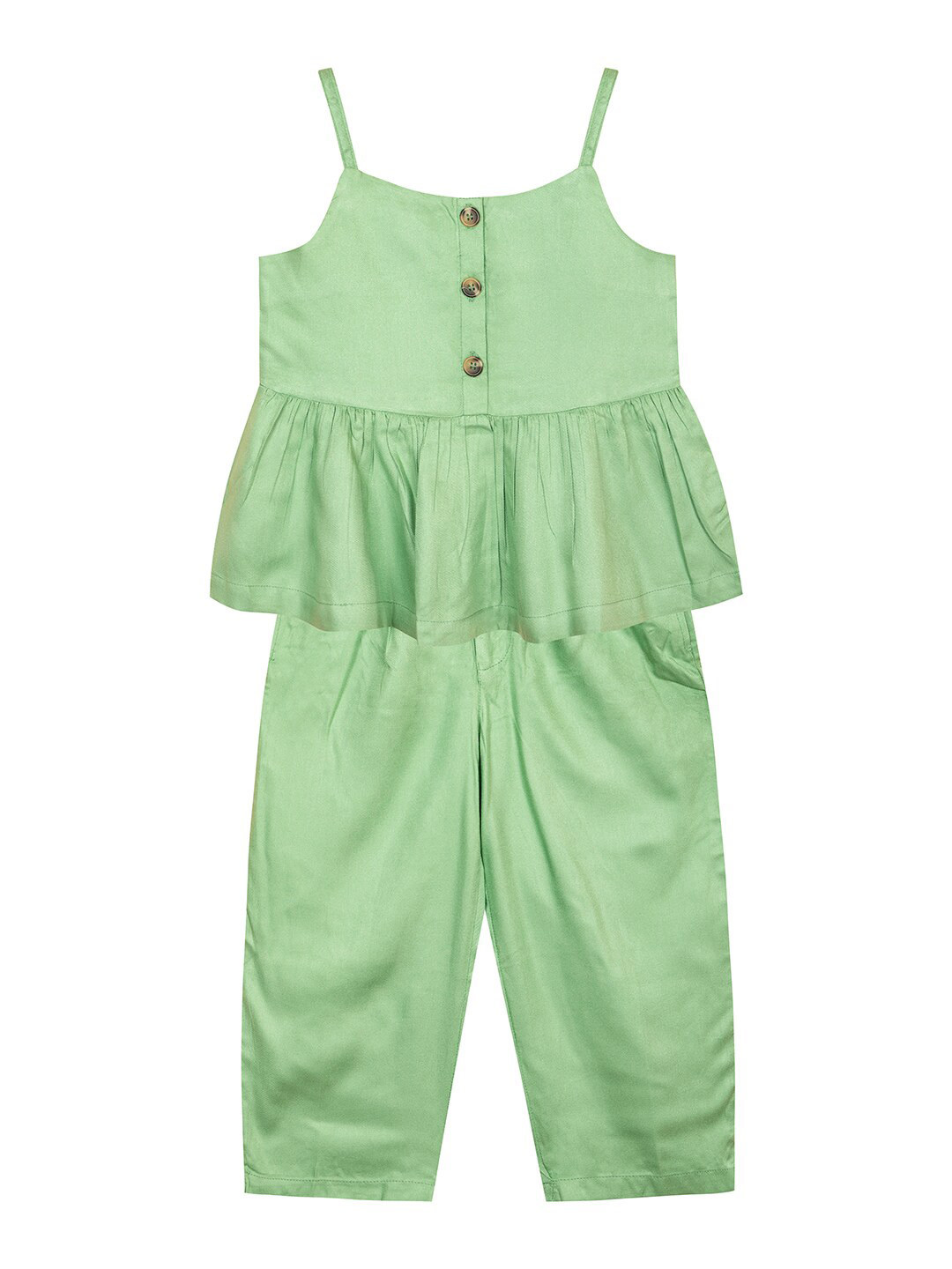 Budding Bees Girls Sleeveless Top With Trousers