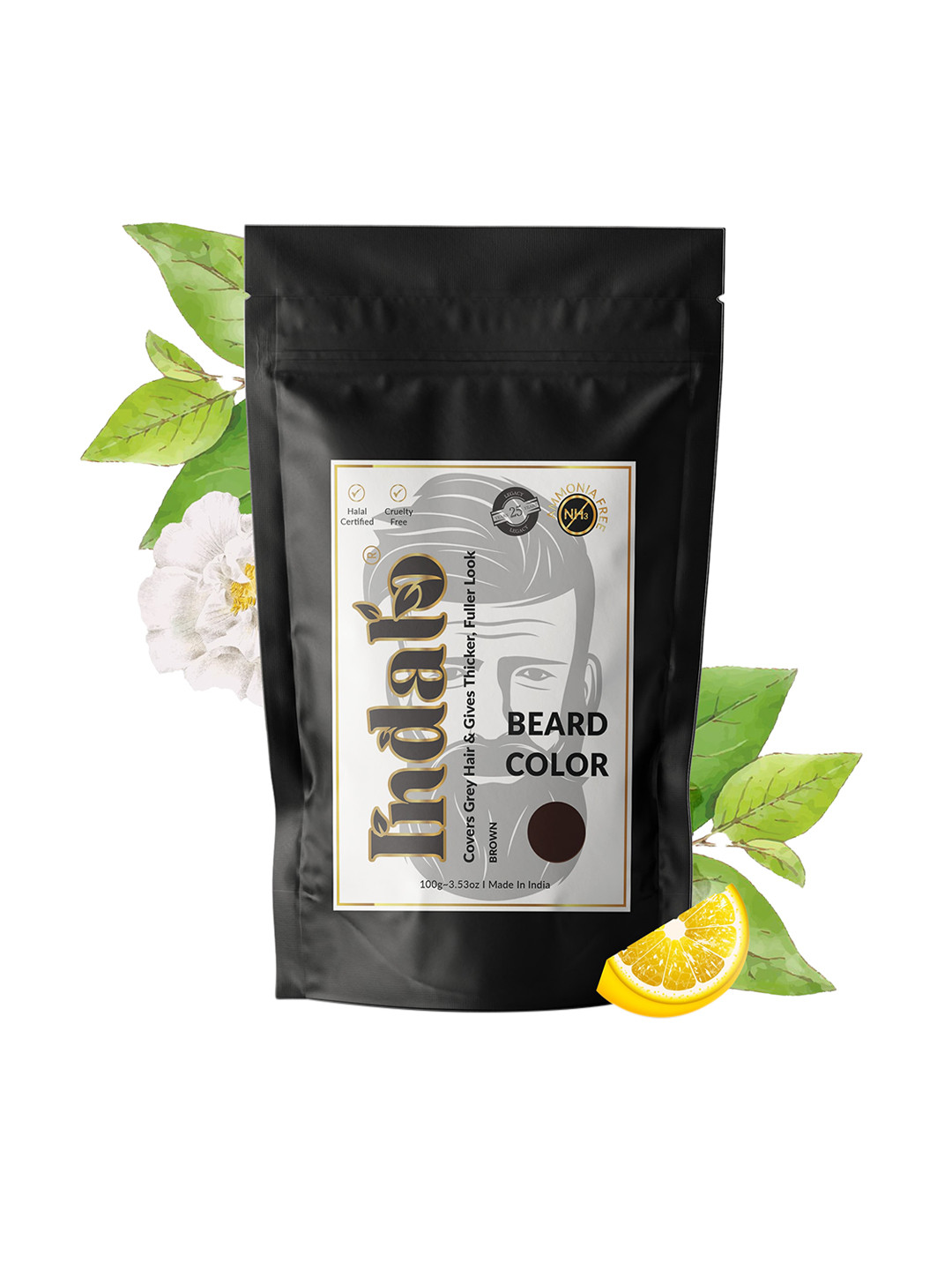 INDALO Men Beard Color 100g - Brown