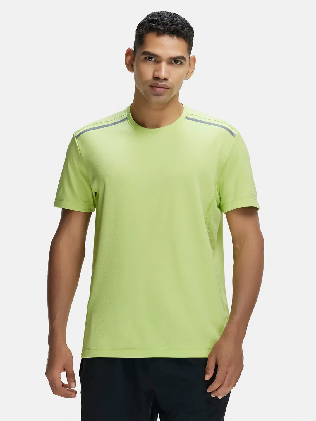 Recycled Microfiber Stretch Tshirt with Breathable Mesh-MV35