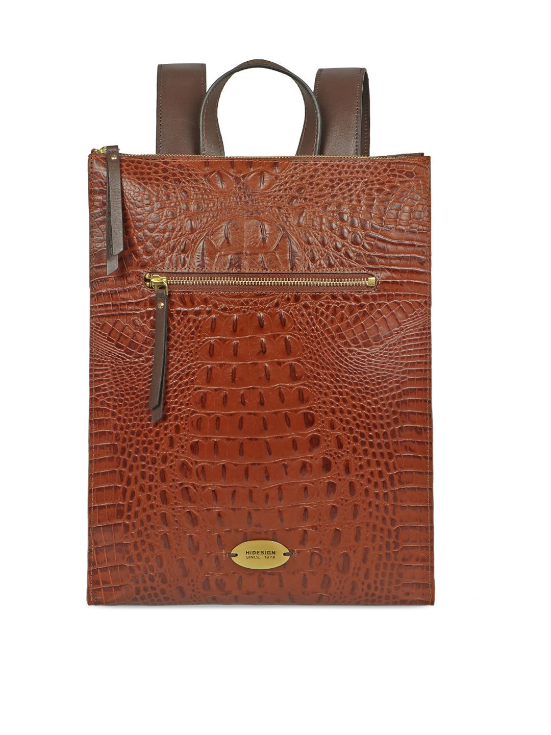 Hidesign Textured Leather Structured Back Bag