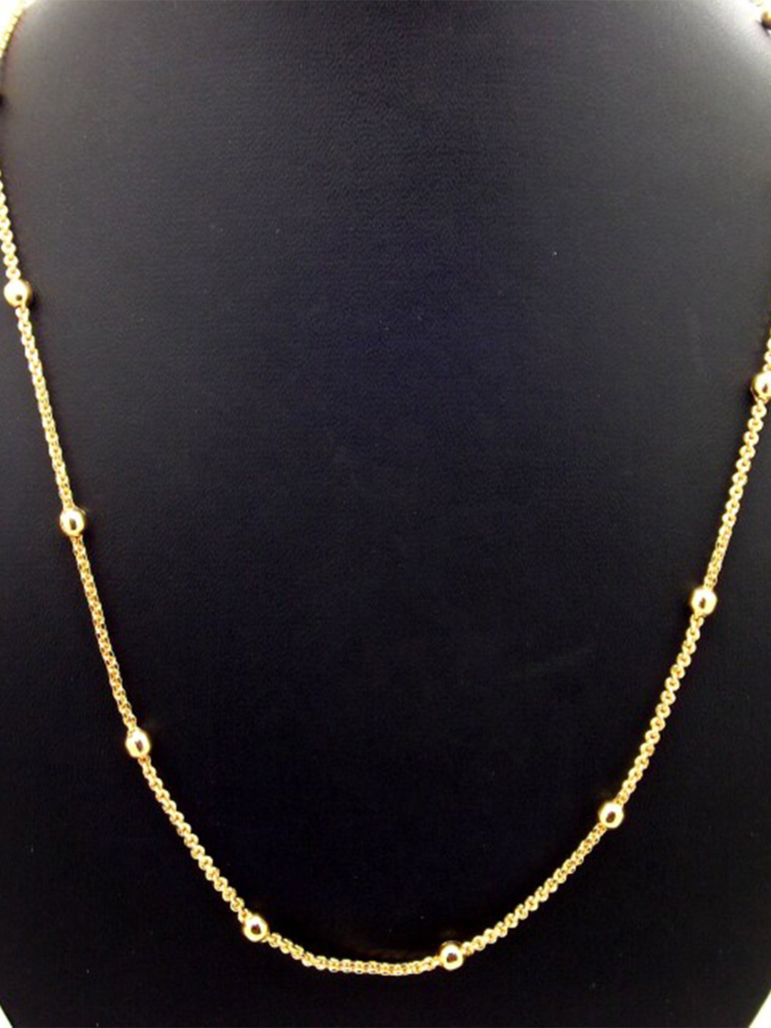 FEMMIBELLA Men Gold-Plated Ball Design Chain