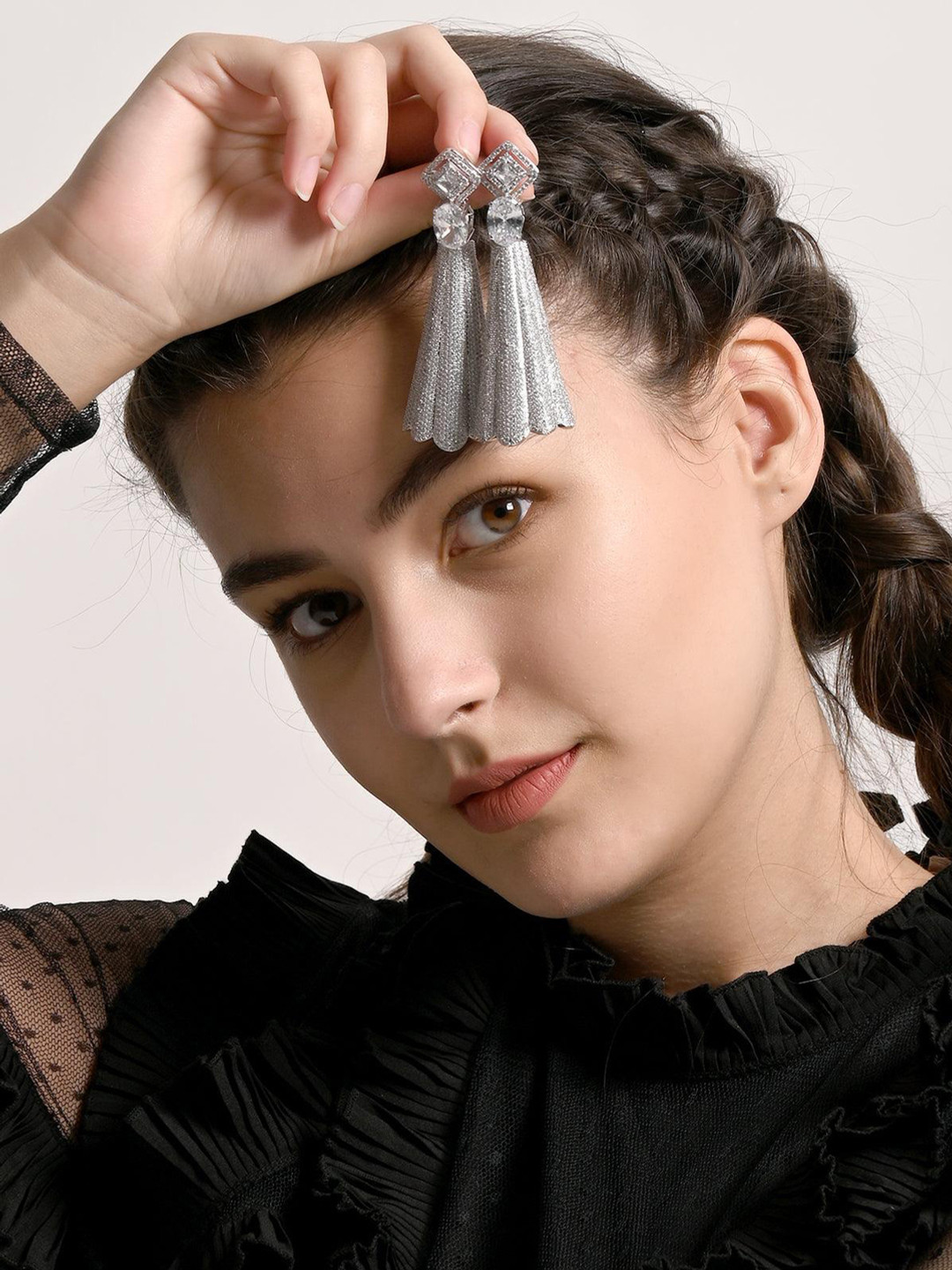 ODETTE Petal Shaped Drop Earrings