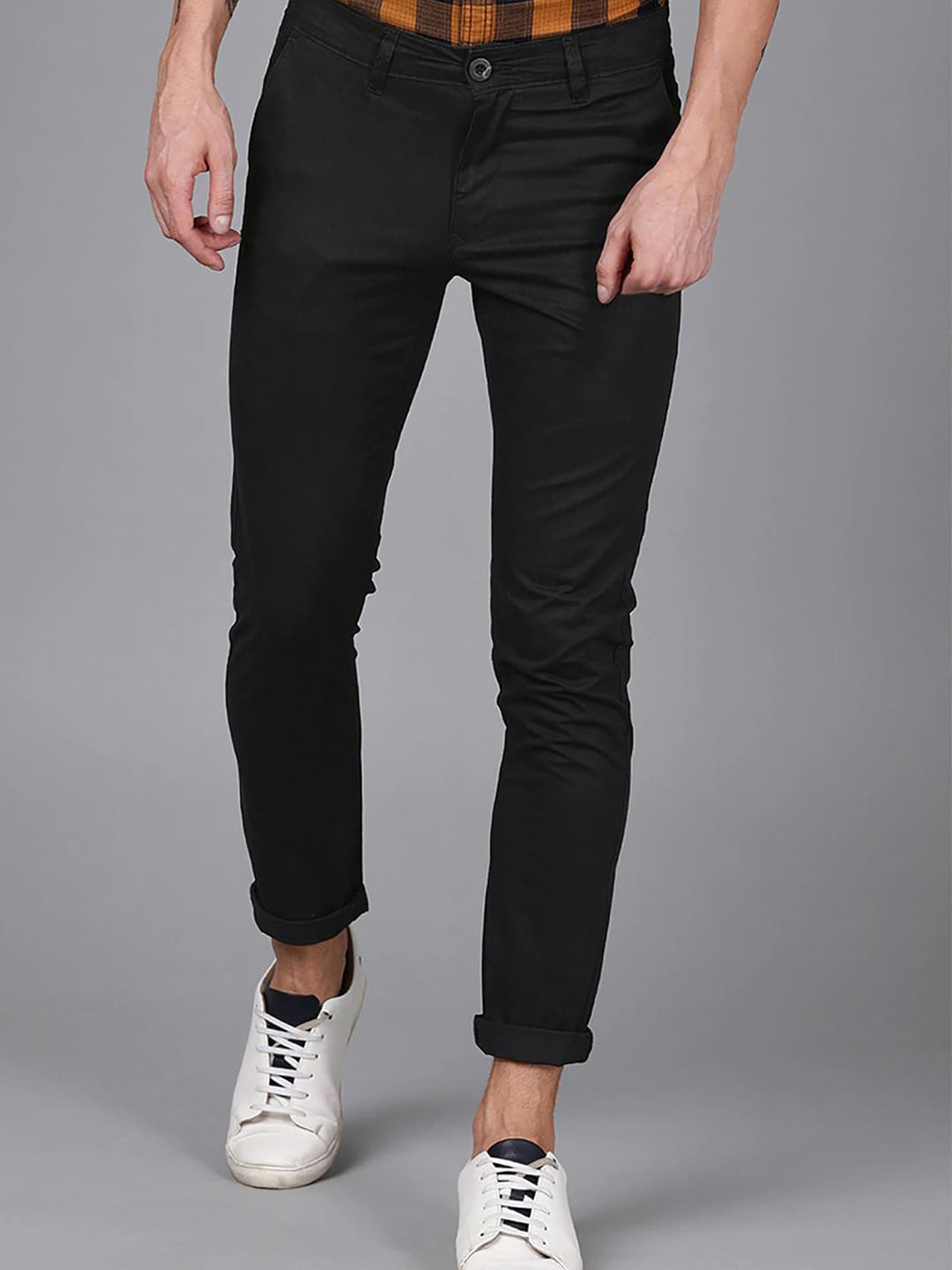FUBAR Men Mid-Rise Comfort Easy Wash Cotton Chinos