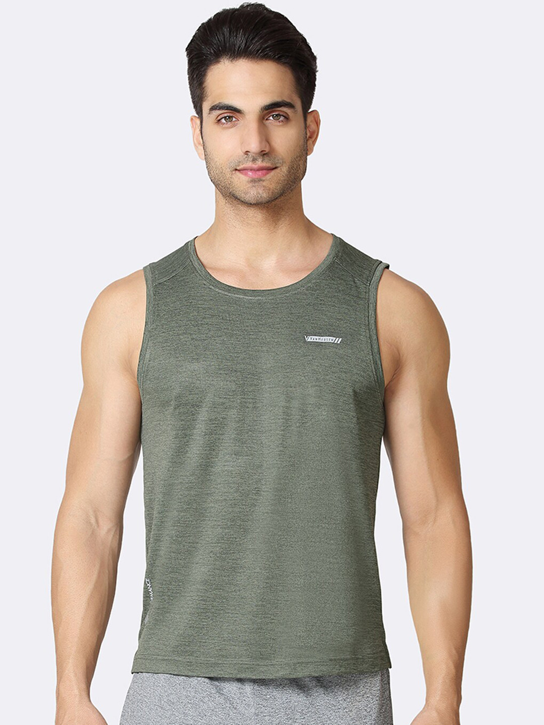 Van Heusen Innerwear Performance Army Swift Dry Odour Shield Gym Vest
