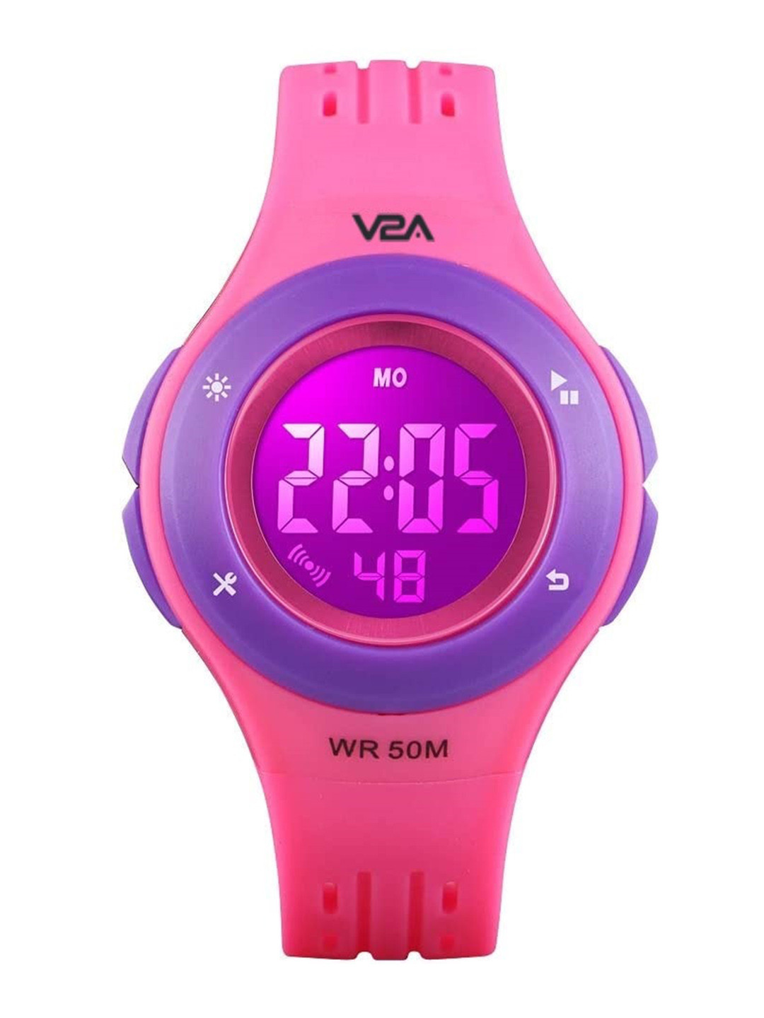 V2A Girls Digital Multi Function Watch V2A-1455-pink-02