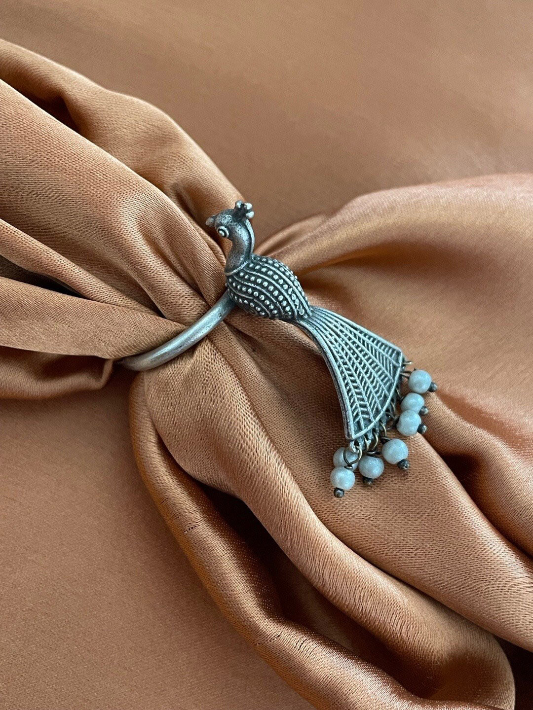 Digital Dress Room Women Silver Ring