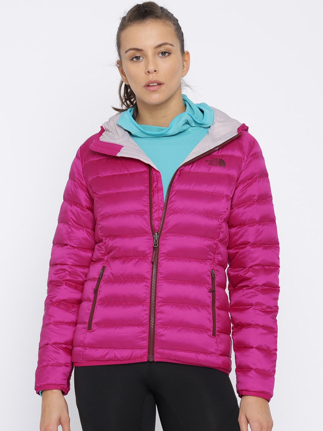north face women's down hooded jacket
