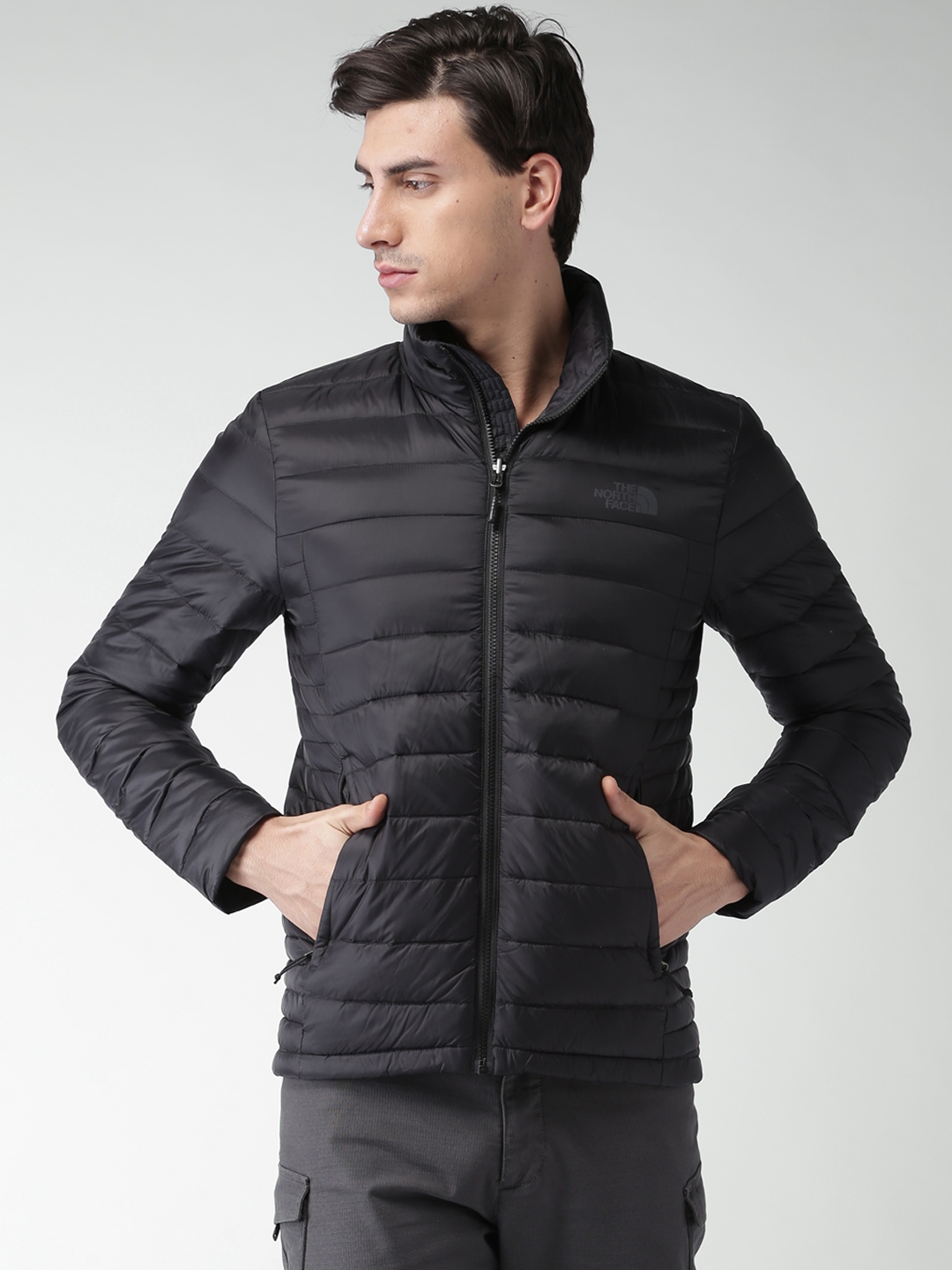 The North Face Men Black Solid Puffer Jacket