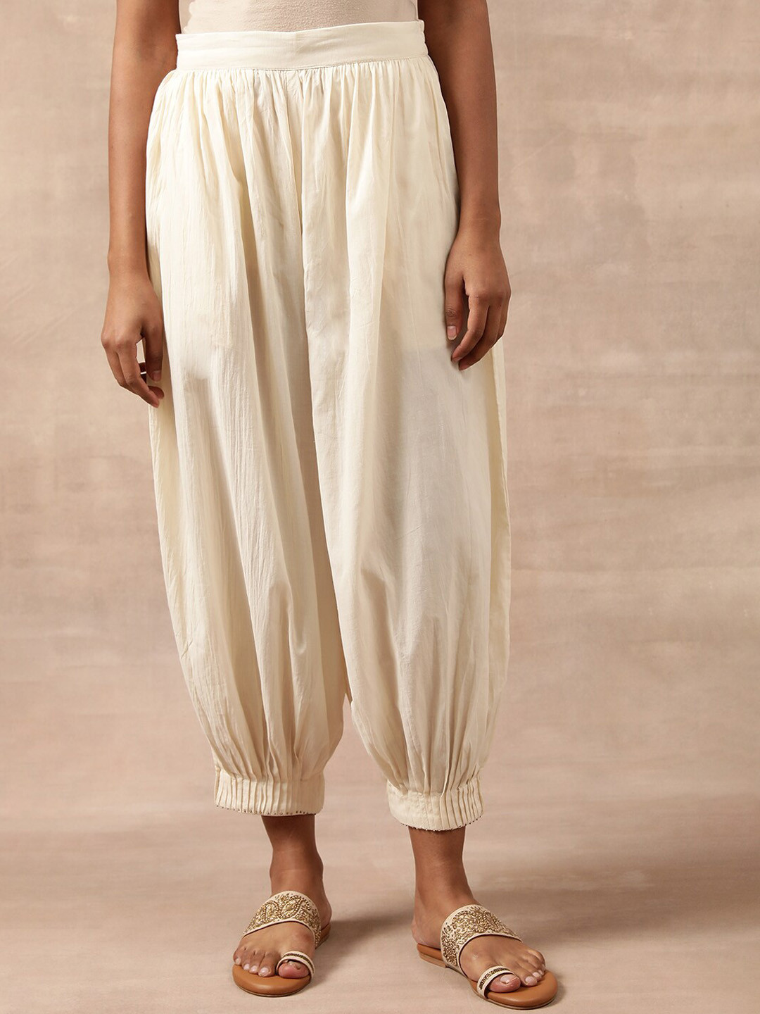 Folk Song  Folksong Collection Women Mid-Rise Slip-On Loose Fit Pure Cotton Salwar