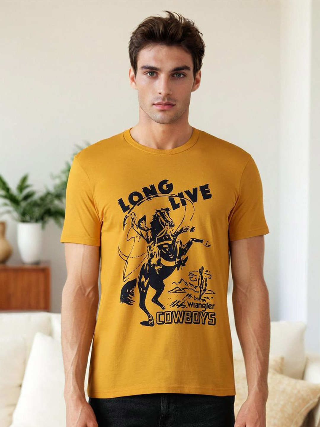 Wrangler Graphic Printed Cotton T-shirt