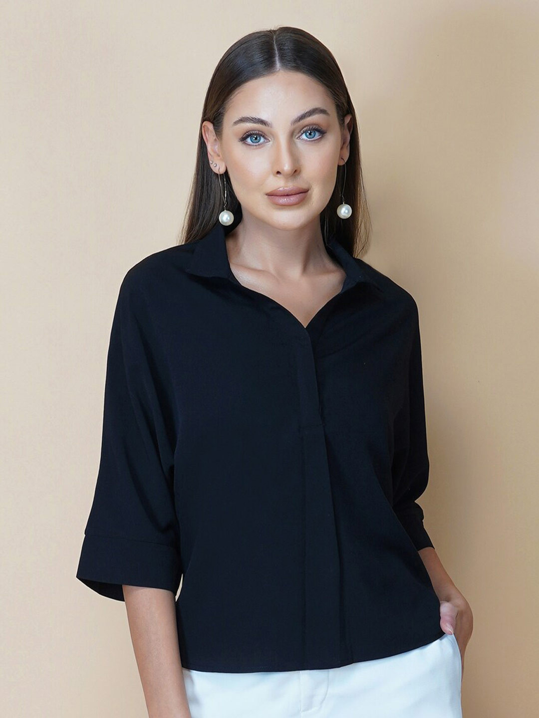 RAASSIO Extended Sleeves Shirt style Top