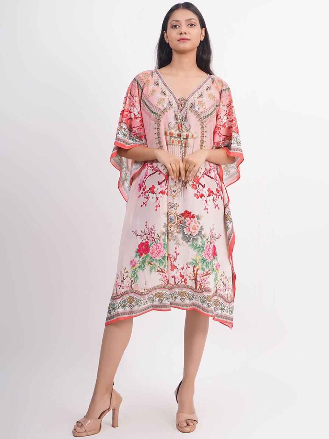 Rajoria Instyle Printed Beach Cover-up Kaftan Dress