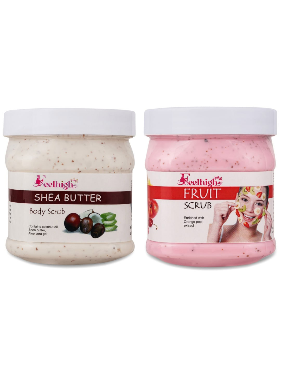 FEELHIGH scrub -500ml & foot Scrub -500ml -pack2 Scrub -Skin care products
