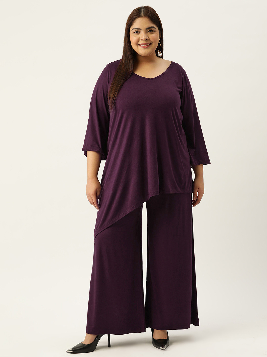 theRebelinme Plus Size Top with Palazzos