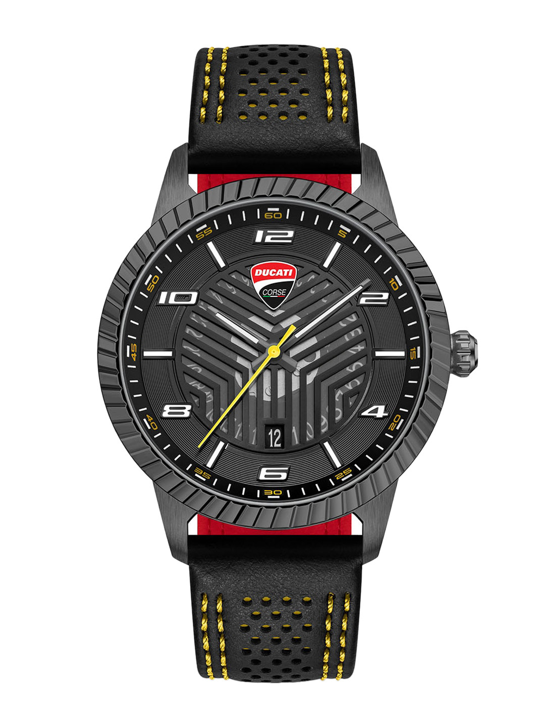 DUCATI CORSE Men Leather Straps Analogue Watch DTWGB0000404