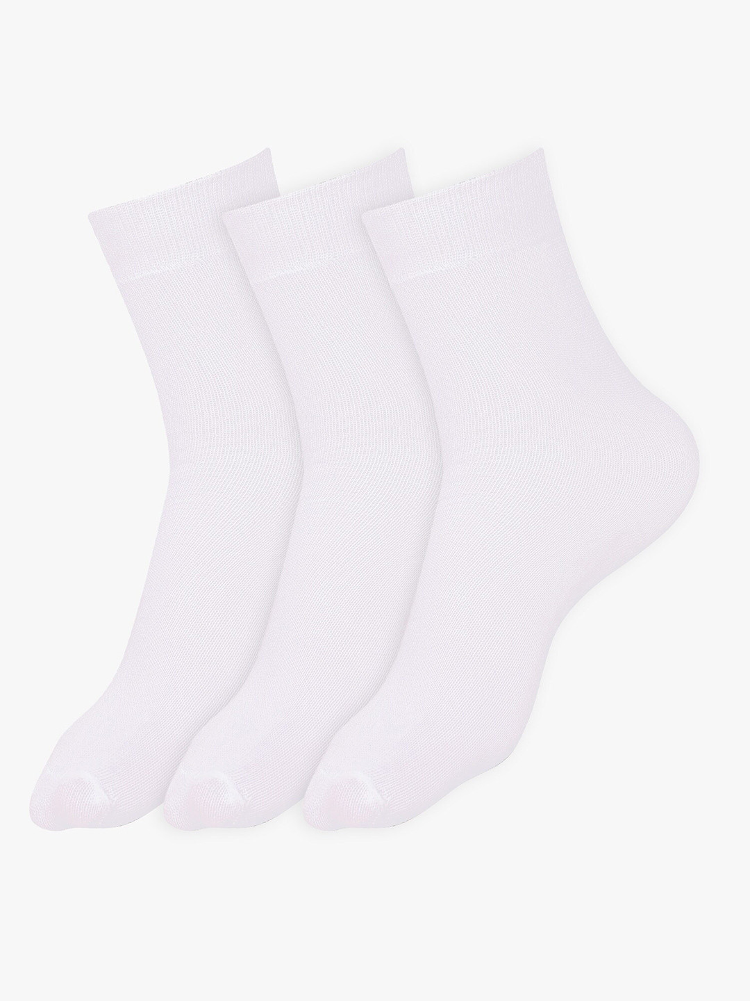 Dollar Socks Kids Pack Of 3 Calf-Length Cotton School Socks