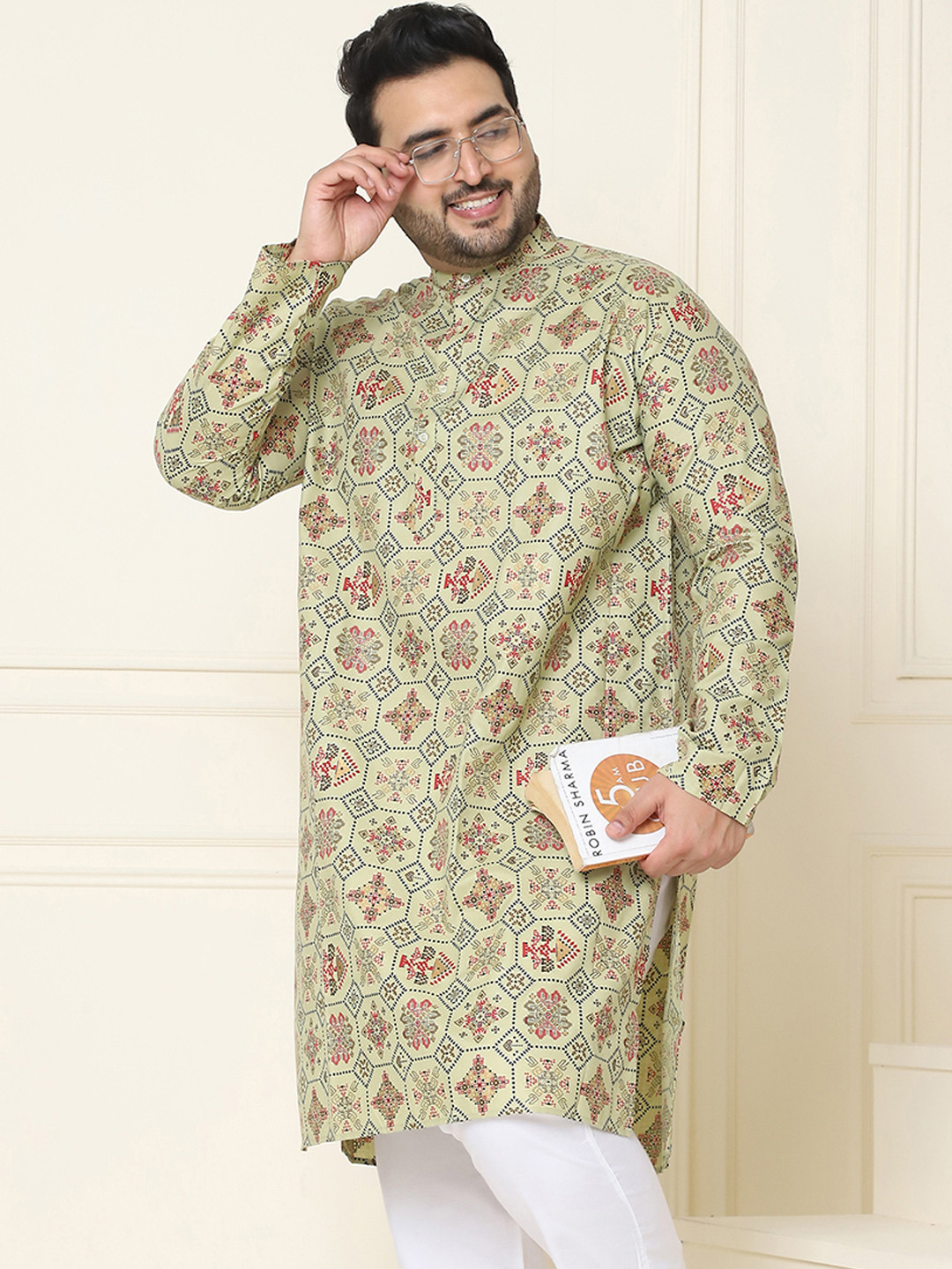 SOJANYA PLUS Ethnic Motifs Printed Kurta