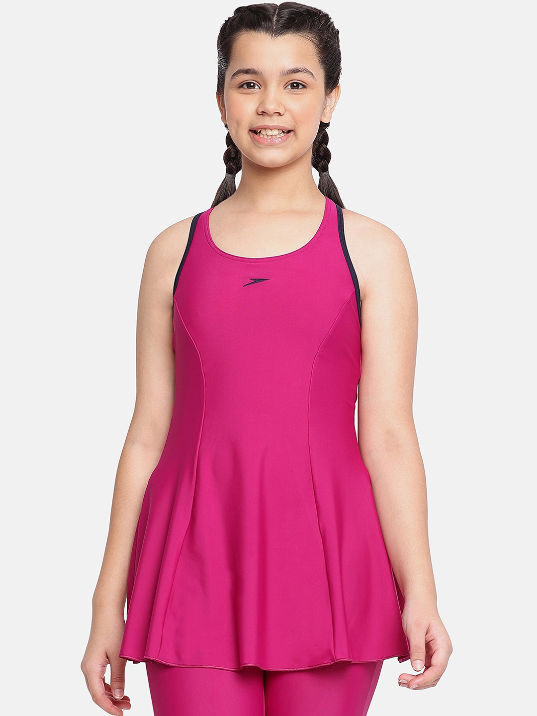 Speedo Girls Medium Coverage Racerback Swimwear Legsuit