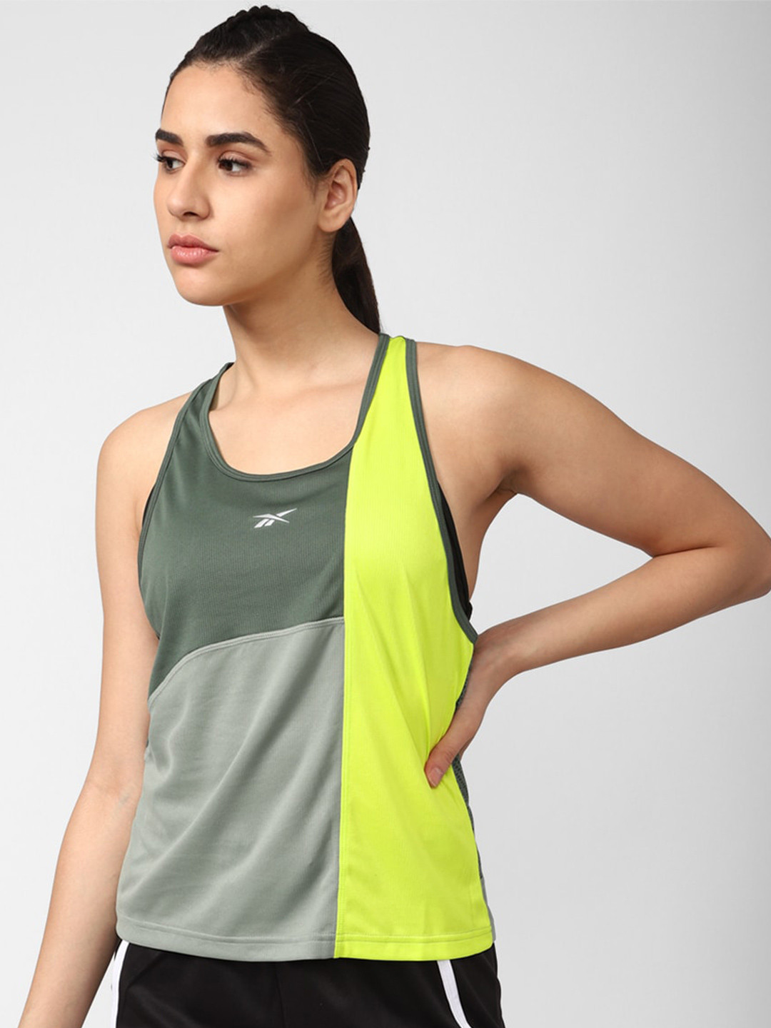 Reebok Colourblocked Running Speedwick Tank Top