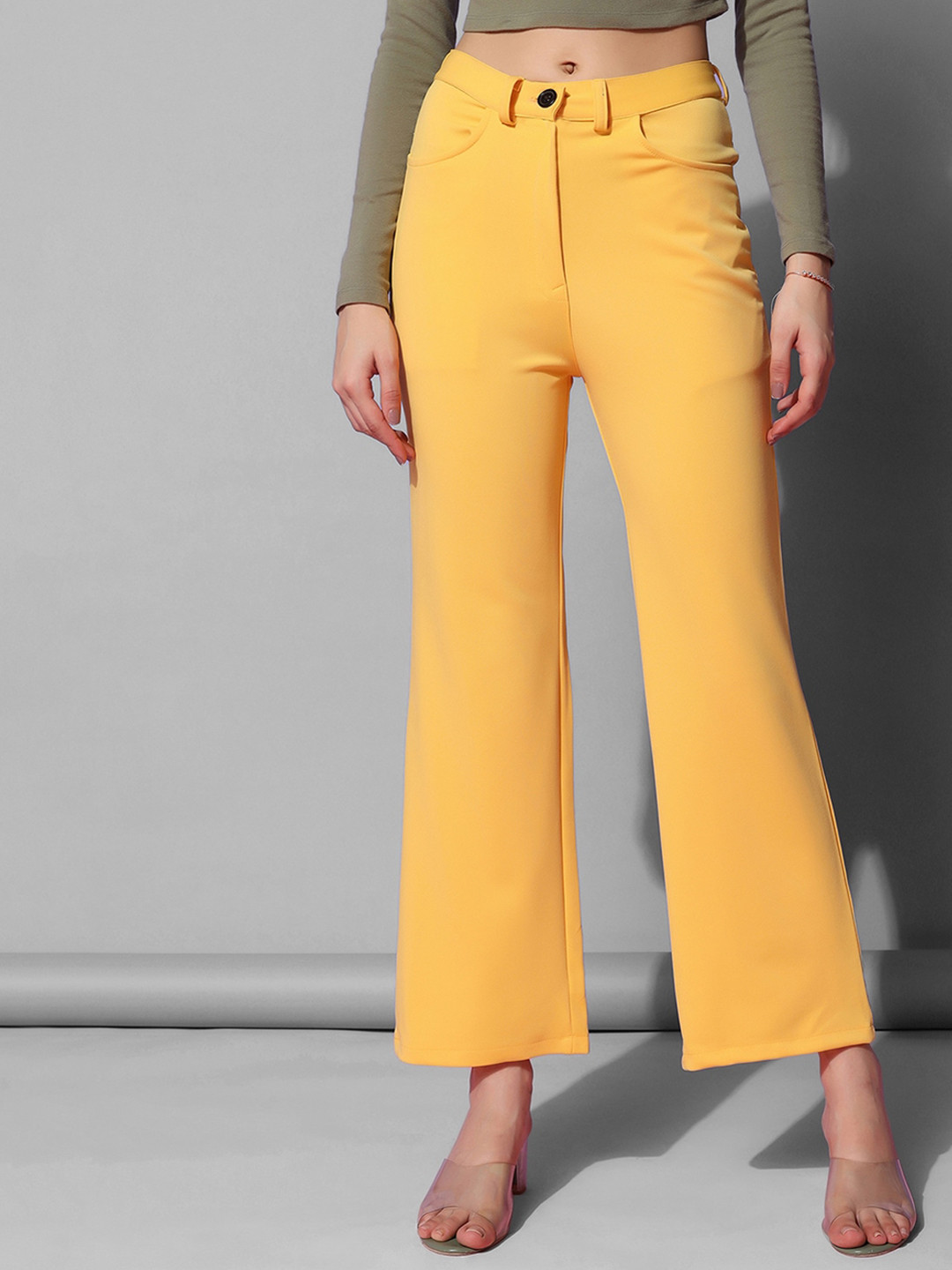 Selvia Women Mid-Rise Bootcut Trousers