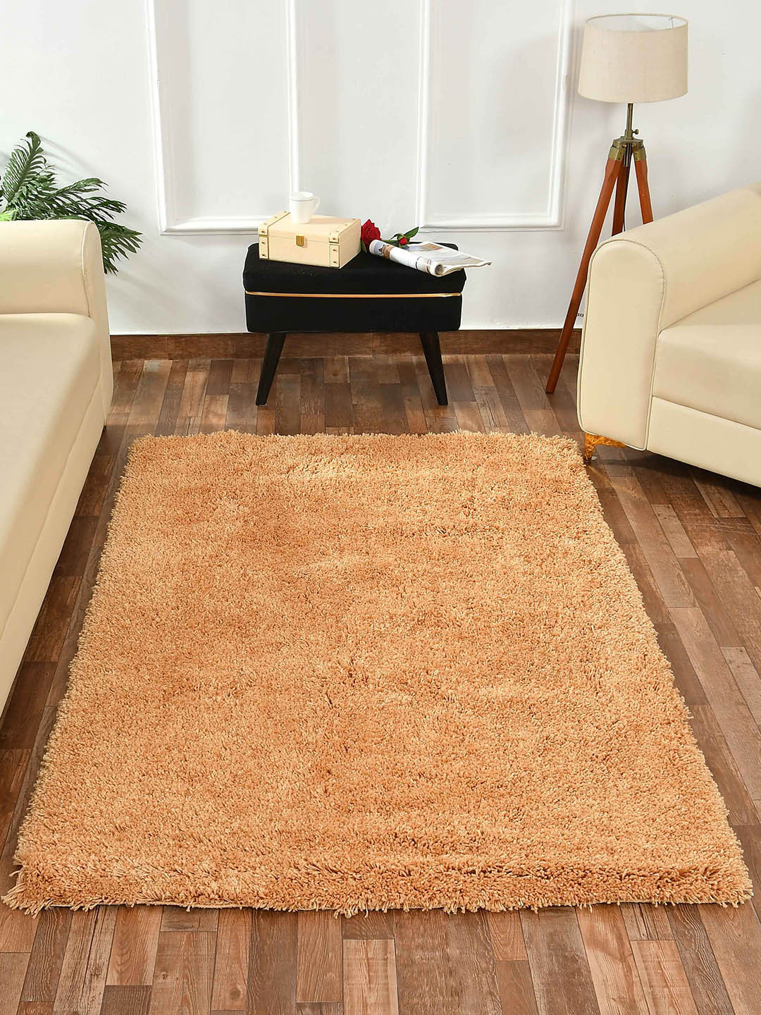 PRESTO Beige Self-Designed Anti-Skid Carpet