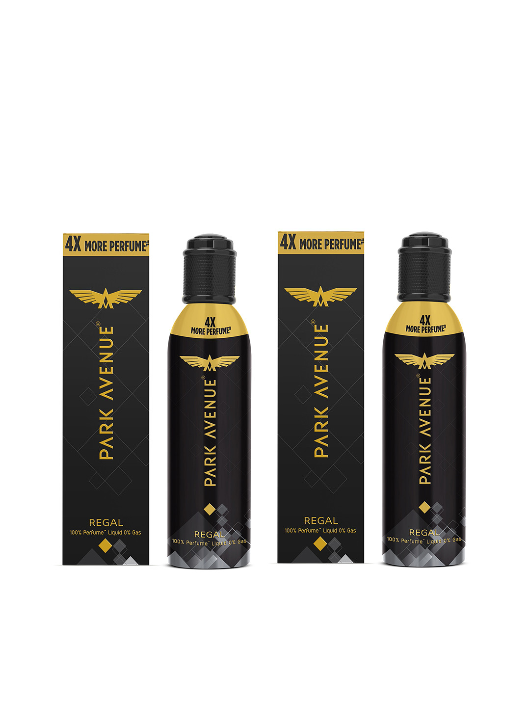 Park Avenue Men Set of 2 Regal Premium No Gas Body Spray - 130 ml Each
