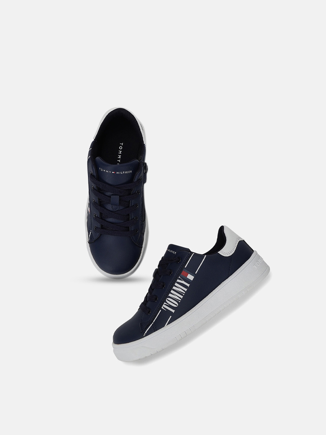 Buy Tommy Hilfiger Boys Comfort Contrast Sole Sneakers - Shoes for Boys 22628398 | Myntra