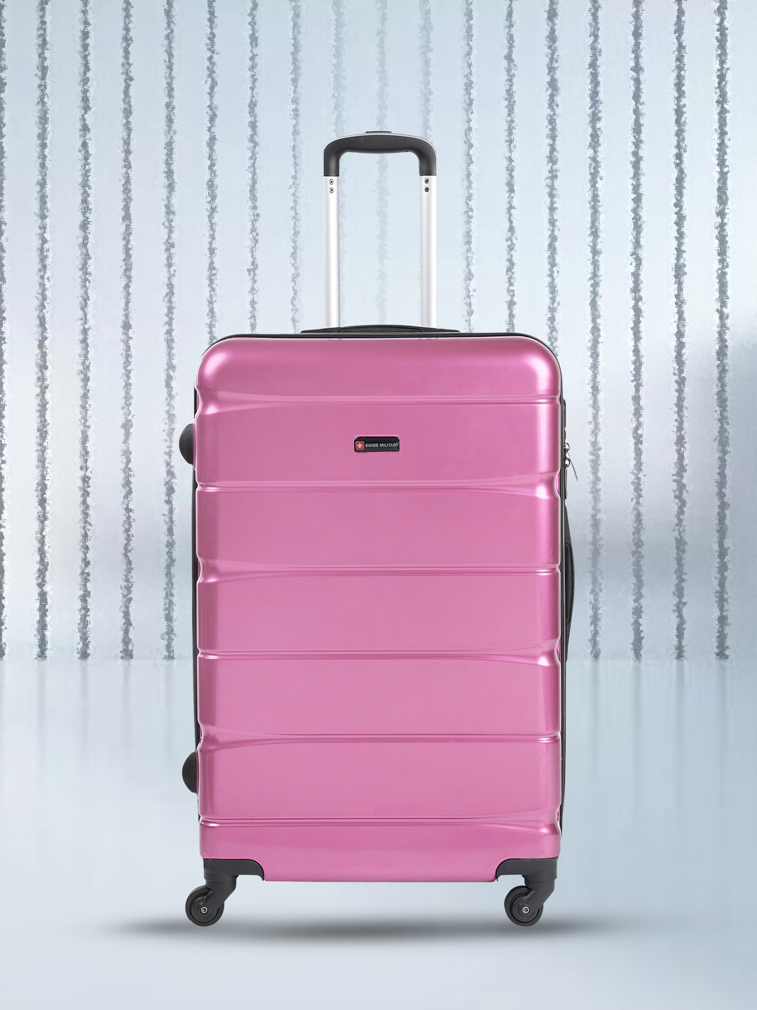 SWISS MILITARY Textured Hard-Sided Cabin Trolley Bag