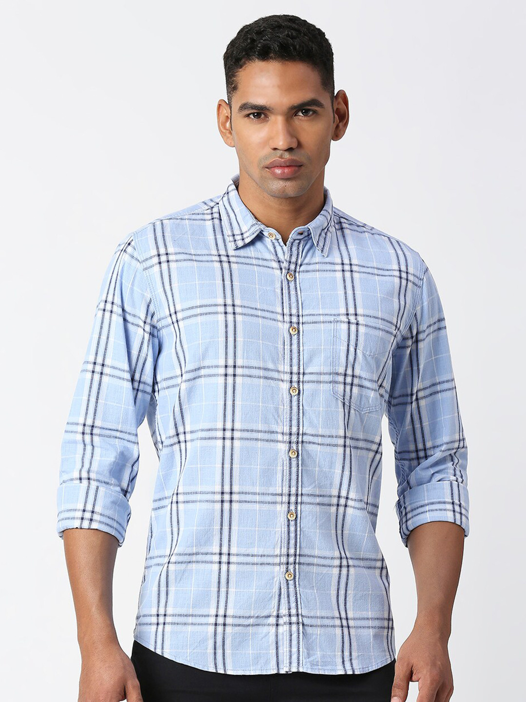 Pepe Jeans Standard Checked Pure Cotton Casual Shirt