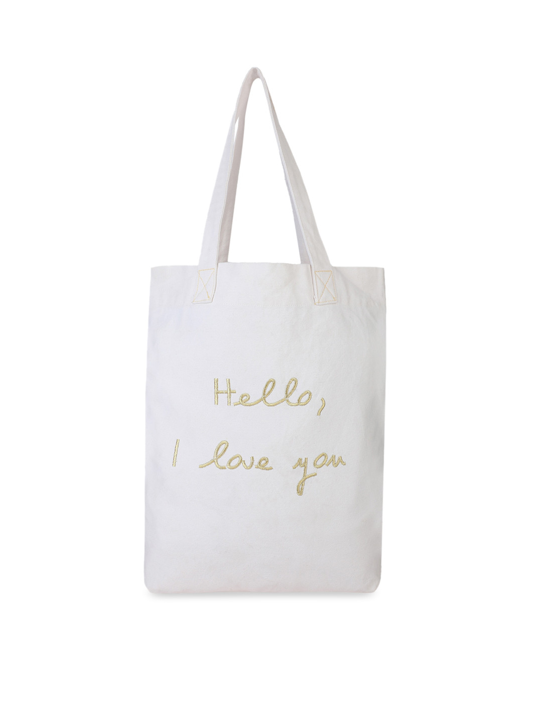 Rediscover Fashion Typography Printed Oversized Shopper Tote Bag