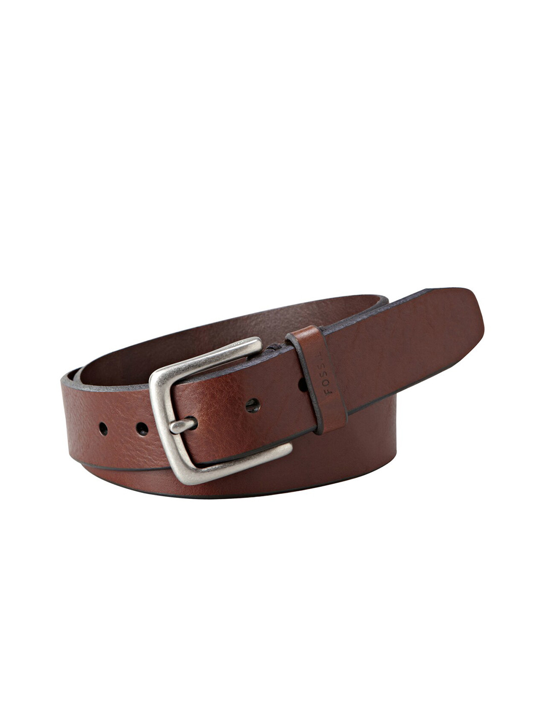 Fossil Men Leather Tang Slim Belt