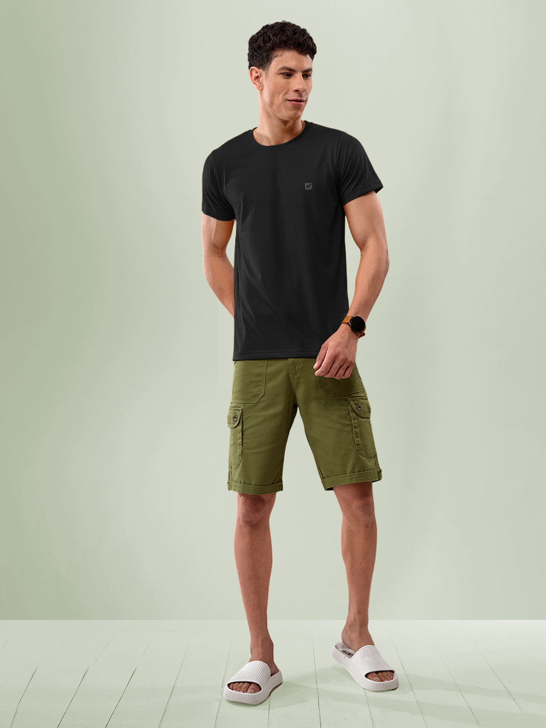 LUX NITRO Round Neck Anti Odour Regular Fit T-Shirt