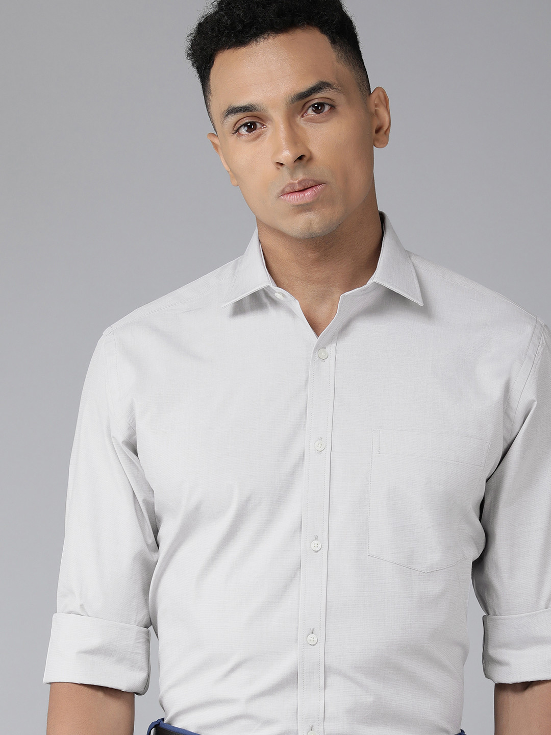 Park Avenue Men Slim Fit Opaque Pure Cotton Formal Shirt