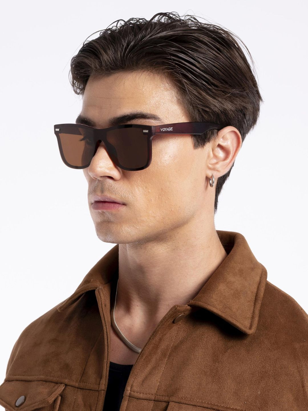 Voyage Polarised And UV Protected Lens Full Rim Wayfarer Sunglasses 1016MG3978Z