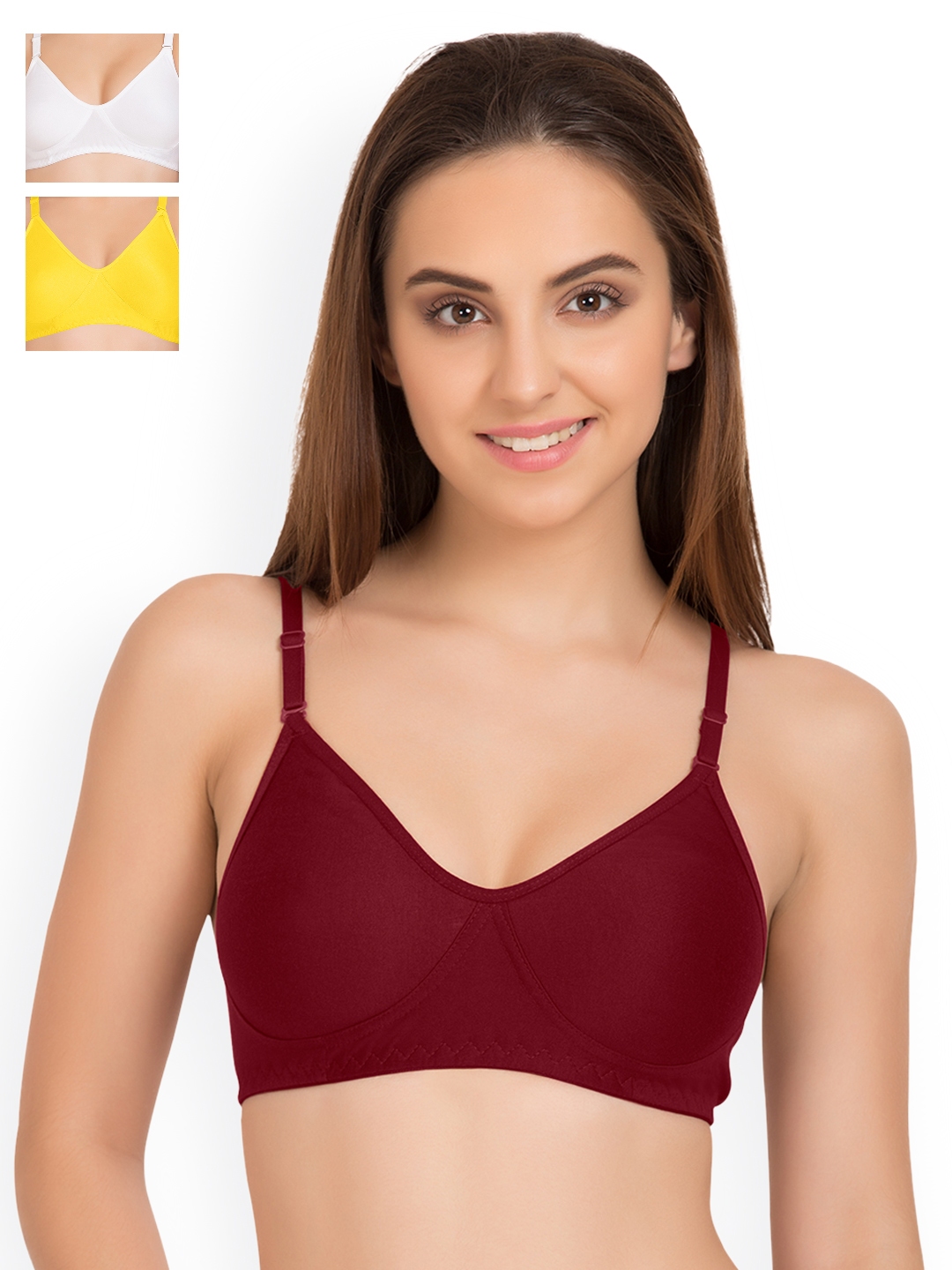 Buy Tweens Pack Of 3 Full Coverage T Shirt Bras TW9253 - Bra for Women  2265213